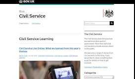 
							         Civil Service Learning - Civil Service								  
							    