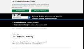 
							         Civil Service Learning - GOV.UK								  
							    