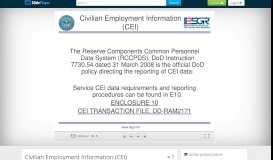 
							         Civilian Employment Information (CEI) - ppt download								  
							    