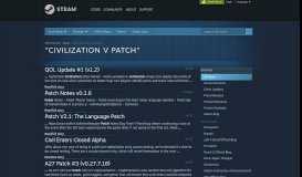 
							         civilization V patch - Steam								  
							    