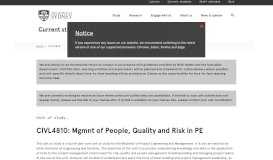 
							         CIVL4810: Mgmnt of People, Quality and Risk in PE - CUSP - Course ...								  
							    