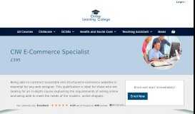 
							         CIW E-Commerce Specialist - Online Learning College								  
							    