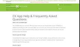 
							         CK App Help and Frequently Asked Questions								  
							    