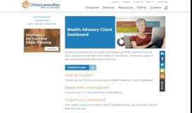 
							         CLA Client Dashboard: CliftonLarsonAllen Wealth Advisors, LLC								  
							    