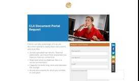 
							         CLA Document Portal Request: CliftonLarsonAllen								  
							    
