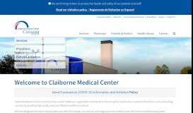 
							         Claiborne Medical Center								  
							    