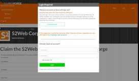 
							         Claim page: S2Web Corporate - SourceForge								  
							    