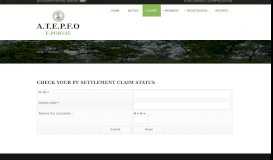 
							         Claim Status Check - atepfo								  
							    