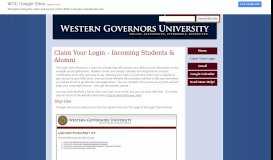 
							         claim_login_studentclaim - WGU+Google - Google Sites								  
							    