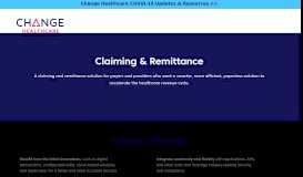 
							         Claiming & Remittance | Change Healthcare								  
							    