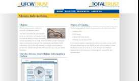 
							         Claims Information - UFCW Trust								  
							    