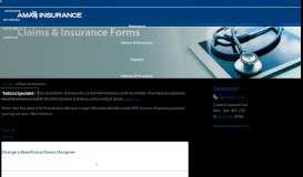 
							         Claims & Insurance Forms | AMA Insurance for Physicians								  
							    