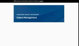 
							         Claims Management - CorVel Corporation								  
							    