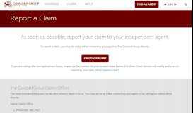 
							         Claims Reporting - Concord Group Insurance								  
							    