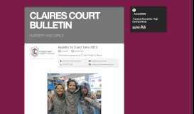 
							         CLAIRES COURT BULLETIN | Smore Newsletters								  
							    