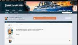 
							         Clanportal WoWs? - Clan Diskussionen - World of Warships official ...								  
							    