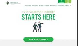 
							         Claremont College: Homepage								  
							    