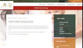 
							         Clarence-Rockland Family Health Team :: Doctor's Schedule								  
							    