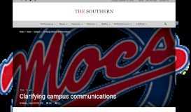 
							         Clarifying campus communications | the Southern								  
							    