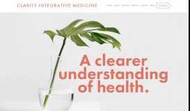 
							         Clarity Integrative Medicine								  
							    