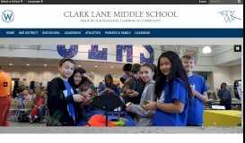 
							         Clark Lane Middle School: Home								  
							    