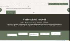 
							         Clarke Animal Hospital | Spring Lake Veterinarian								  
							    