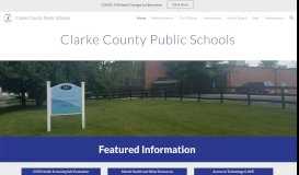 
							         Clarke County Public Schools								  
							    