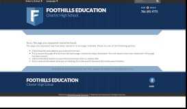 
							         Clarke - Foothills Education Charter High School								  
							    