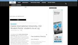 
							         Clarke International University, CIU Student Portal: student.ciu.ac.ug ...								  
							    