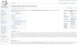 
							         Clarke International University - Wikipedia								  
							    