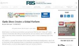 
							         Clarks Shoes Creates a Global Platform | Retail Best Practices | RIS ...								  
							    