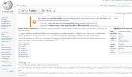 
							         Clarks Summit University - Wikipedia								  
							    