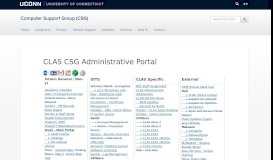 
							         CLAS CSG Administrative Portal | Computer Support Group (CSG)								  
							    