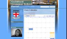 
							         Class Calendar - Guildford Grammar School Portal								  
							    