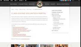 
							         Class Giving Volunteer Portal - West Point Association of Graduates								  
							    