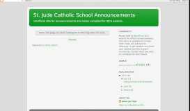 
							         Class Journals and ... - St. Jude Catholic School Announcements								  
							    