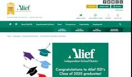 
							         Class of 2019 Alief ISD High School Graduation Ceremony Information								  
							    