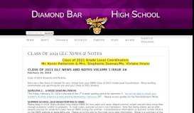 
							         Class Of 2021 GLC News & Notes - Diamond Bar High School								  
							    