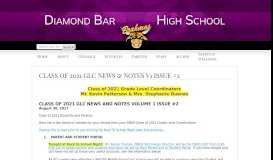 
							         class of 2021 glc news & notes v1 issue #2 - Diamond Bar High School								  
							    