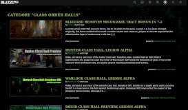 
							         Class Order Halls | BlizzPro's Warcraft								  
							    