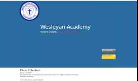 
							         Class Schedule - wesleyan-academy								  
							    