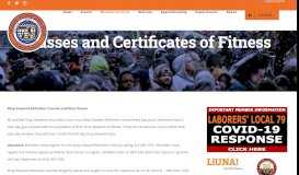 
							         Classes and Certificates of Fitness | Construction & General ... - Local 79								  
							    