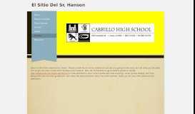 
							         Classes - El Sitio Del Sr. Hanson								  
							    