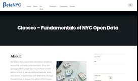 
							         Classes – Fundamentals of NYC Open Data – BetaNYC								  
							    