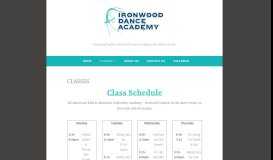 
							         classes - Ironwood Dance Academy								  
							    
