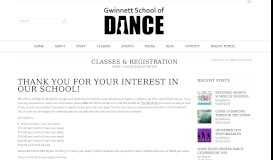 
							         Classes & Registration - Gwinnett School of Dance								  
							    