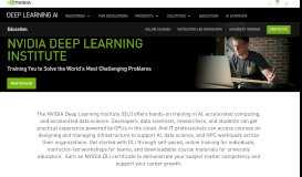 
							         Classes, Workshops, Training | NVIDIA Deep Learning Institute								  
							    