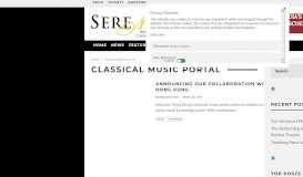 
							         Classical Music Portal – Serenade								  
							    
