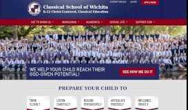 
							         Classical School of Wichita | K-12 Christ-Centered, Classical ...								  
							    