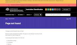
							         Classification Portal | Australian Classification								  
							    
